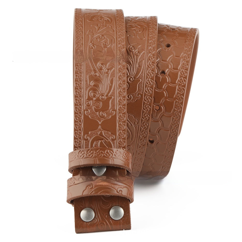 Embossed Leather Belt