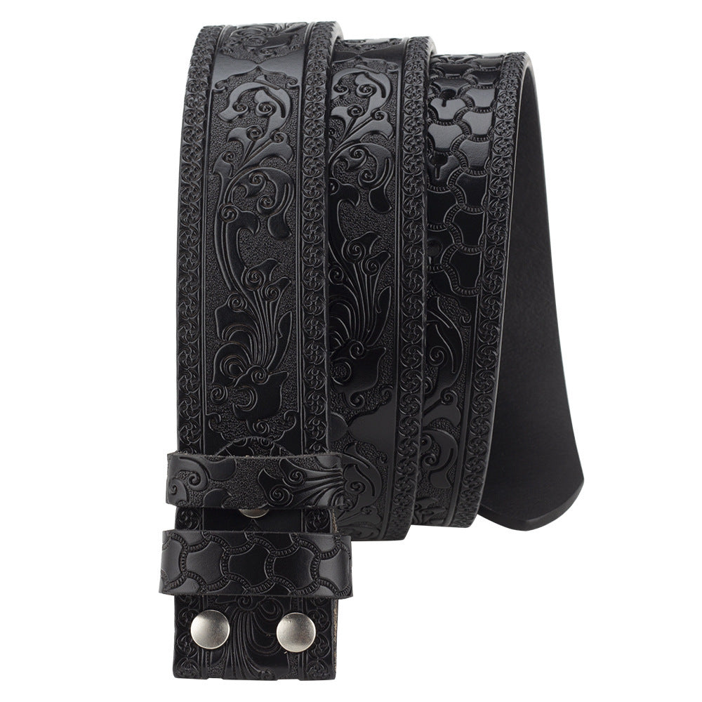 Embossed Leather Belt