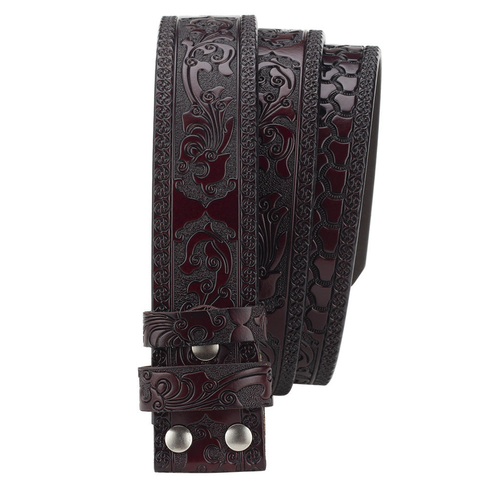Embossed Leather Belt