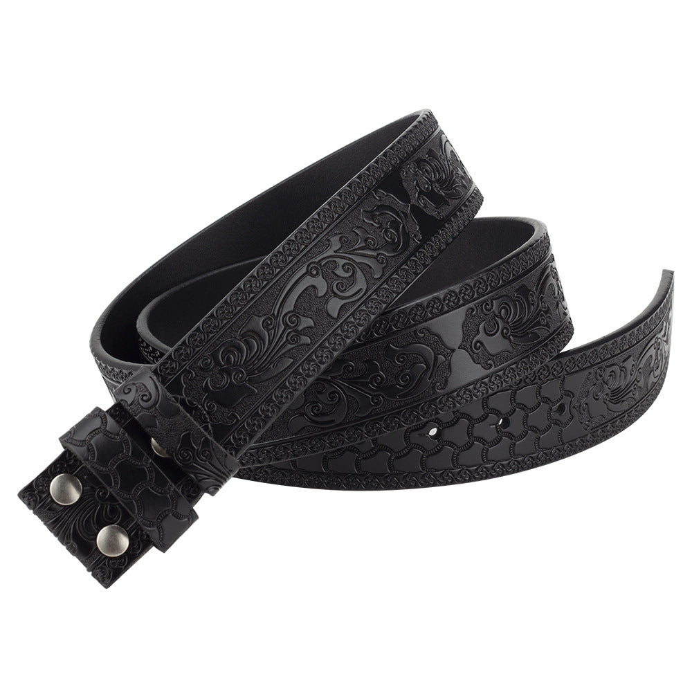Embossed Leather Belt