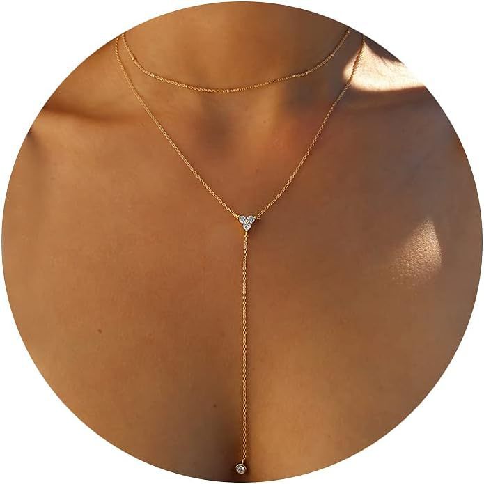 Lariat drop necklace