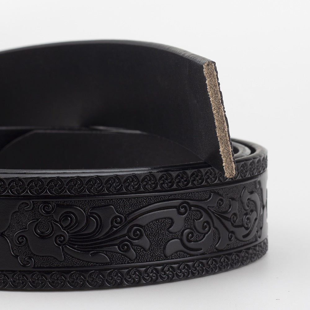 Embossed Leather Belt