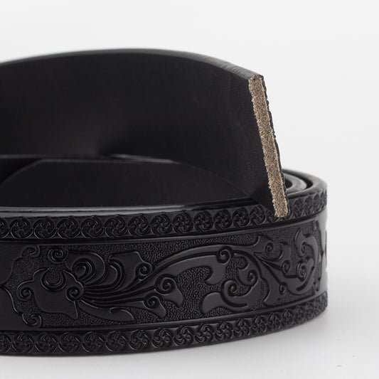 Embossed Leather Belt
