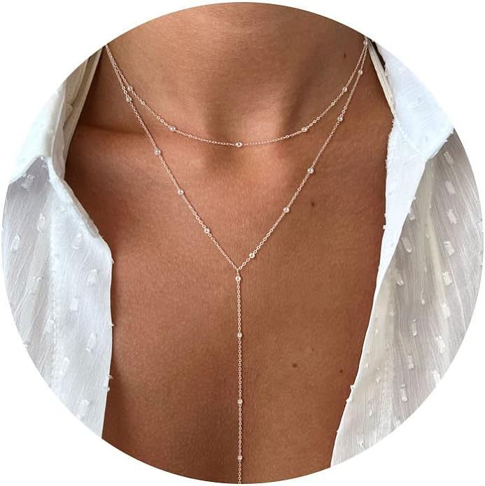 Lariat drop necklace