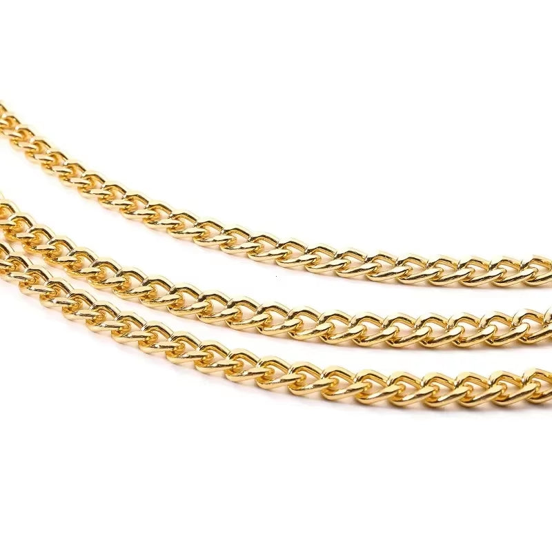 Retro Chain Belts for Women Waistbands Multilayer Long Tassel for Dress Waist Chain Belts Rhinestone Crystal Belly Chain