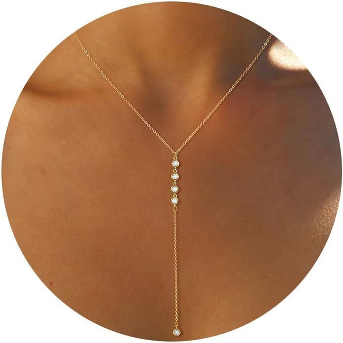 Lariat drop necklace