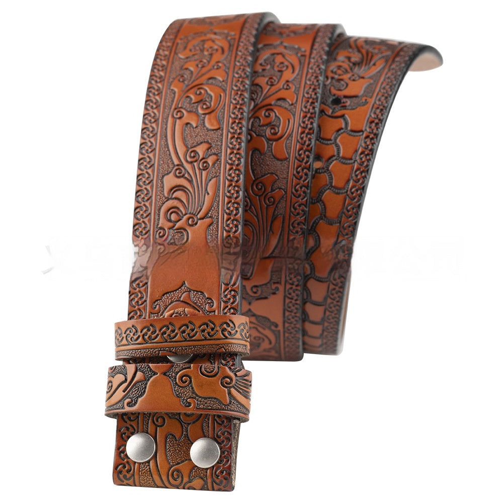 Embossed Leather Belt